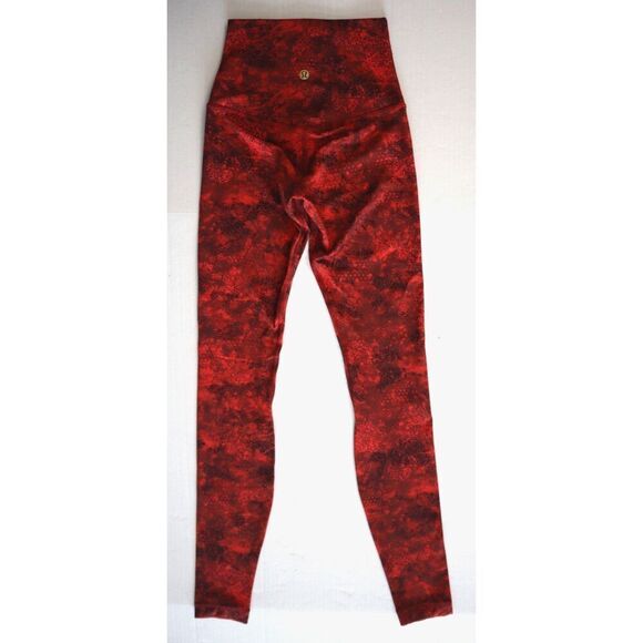 Lululemon W5CVNS Women's Sz 0 Red *Lunar New Year Align Pant 28" Tights - Picture 2 of 11